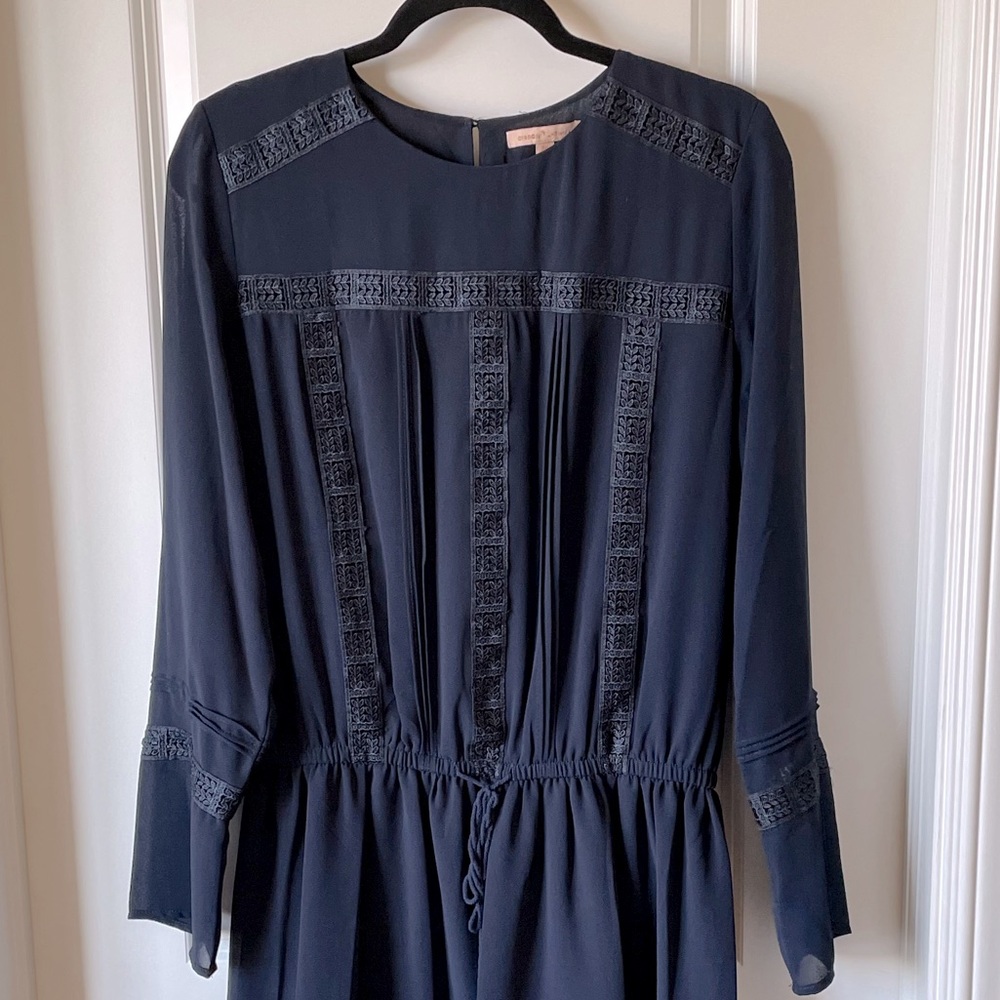 Blue Long-Sleeve Dress